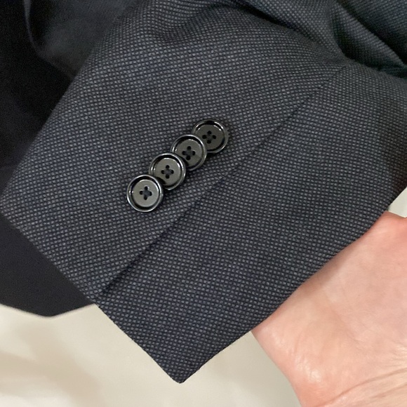 Indochino charcoal textured wool blazer size 48R - Picture 7 of 11